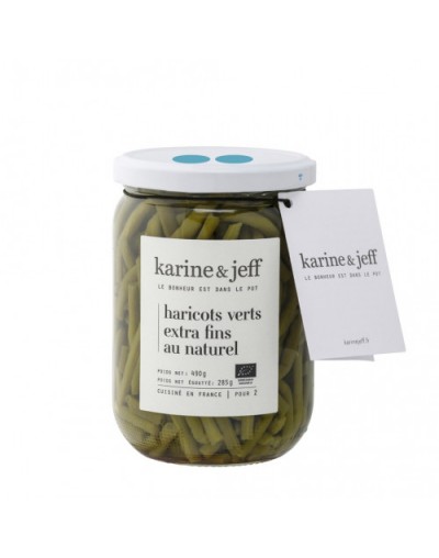 Haricots verts extra fins au naturel bio 490g - Karine & jeff Haricots verts extra fins au naturel bio 490g - Karine & jeff