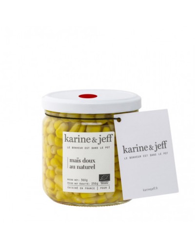 Maïs doux au naturel 220g - Karine & jeff Maïs doux au naturel 220g - Karine & jeff