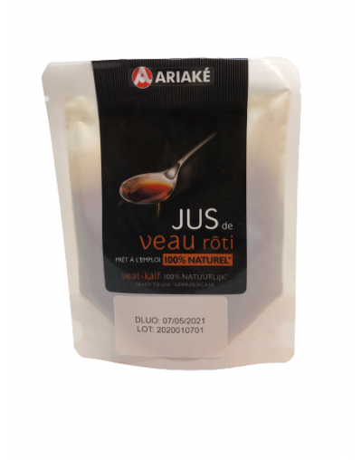 Jus de veau rôti 100% naturel 100ml - Ariaké Jus de veau rôti 100% naturel 100ml - Ariaké