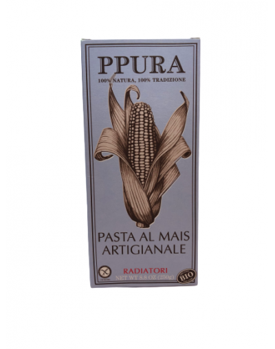 Pâtes bio artisanal " Radiatori " au maïs 250g - Ppur Pâtes bio artisanal " Radiatori " au maïs 250g - Ppur