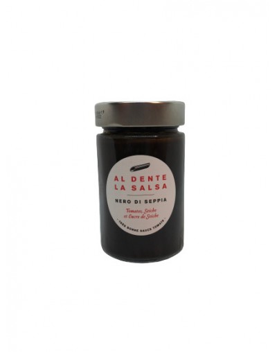 Sauce " Nero di seppia " tomates, seiches et encre de seiche 200g - Al dente la salsa Sauce " Nero di seppia " tomates, seiches et encre de seiche 200g - Al dente la salsa