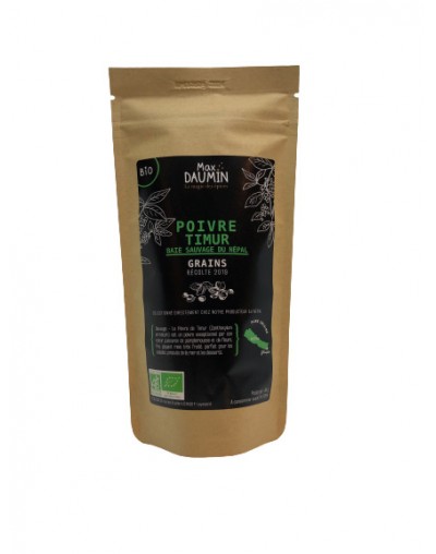 Poivre Timur aux baies sauvages bio du Népal 45g - Max DAUMIN Poivre Timur aux baies sauvages bio du Népal 45g - Max DAUMIN
