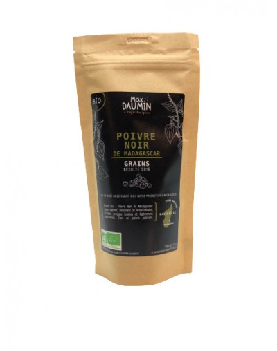 Poivre noir de Madagascar bio en grain 55g - Max DAUMIN Poivre noir de Madagascar bio en grain 55g - Max DAUMIN