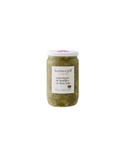 Minestrone de lentilles et chou kale bio 680g - Karine & jeff Minestrone de lentilles et chou kale bio 680g - Karine & jeff