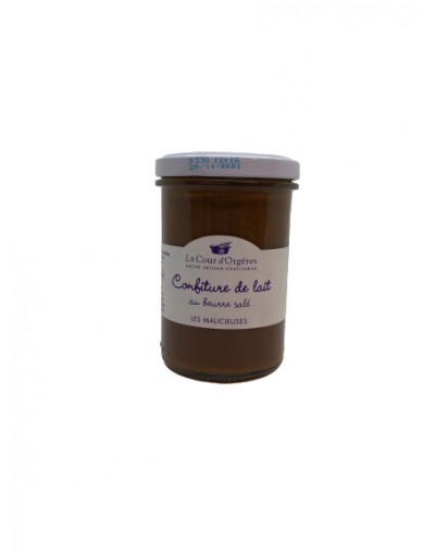 Confiture de lait au beurre salée 250g – La cour d’Orgères Confiture de lait au beurre salée 250g – La cour d’Orgères