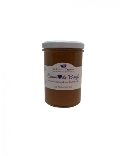 Confiture de pommes caramel au beurre salée 240g – La Cour d’Orgères Confiture de pommes caramel au beurre salée 240g – La Cour d’Orgères