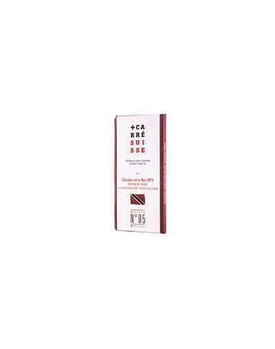 Chocolat extra noir 80% de Trinidad 100g - Carré Suisse Chocolat extra noir 80% de Trinidad 100g - Carré Suisse