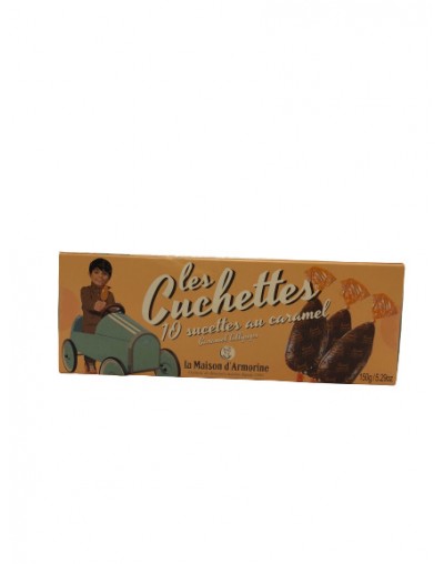 Les cuchettes, sucettes au caramel 150g - La maison d'Armorine Les cuchettes, sucettes au caramel 150g - La maison d'Armorine