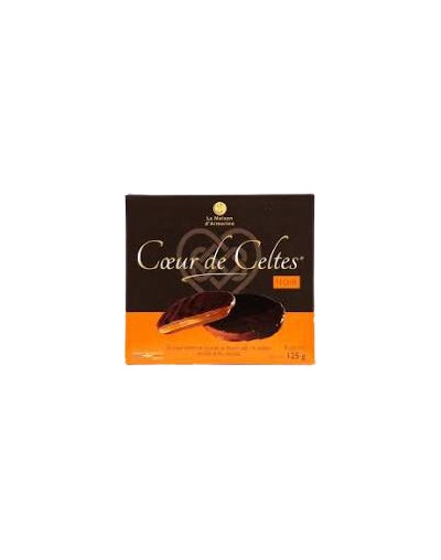 Coeur de Celtes au chocolat noir caramel 125g - La maison d'Armorine Coeur de Celtes au chocolat noir caramel 125g - La maison d'Armorine