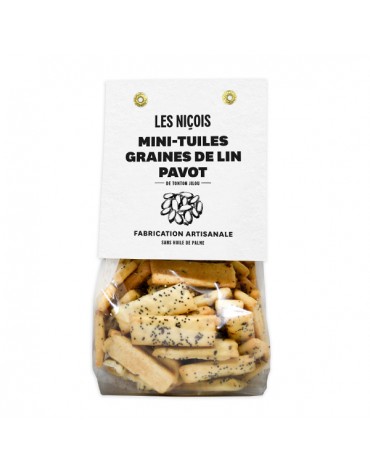 Mini-tuiles aux graines de lin et pavot de Tonton Jilou-Les Niçois