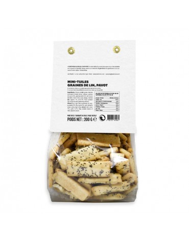 Mini-tuiles aux graines de lin et pavot de Tonton Jilou-Les Niçois