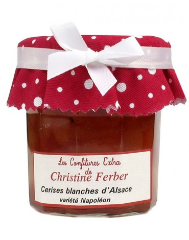 Confiture de Cerises blanches d'Alsace(variété Napoléon)-Maison Ferber Confiture de Cerises blanches d'Alsace(variété Napoléon)-Maison Ferber